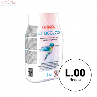 Фуга для плитки Litokol Litocolor L.00 белая (2 кг)